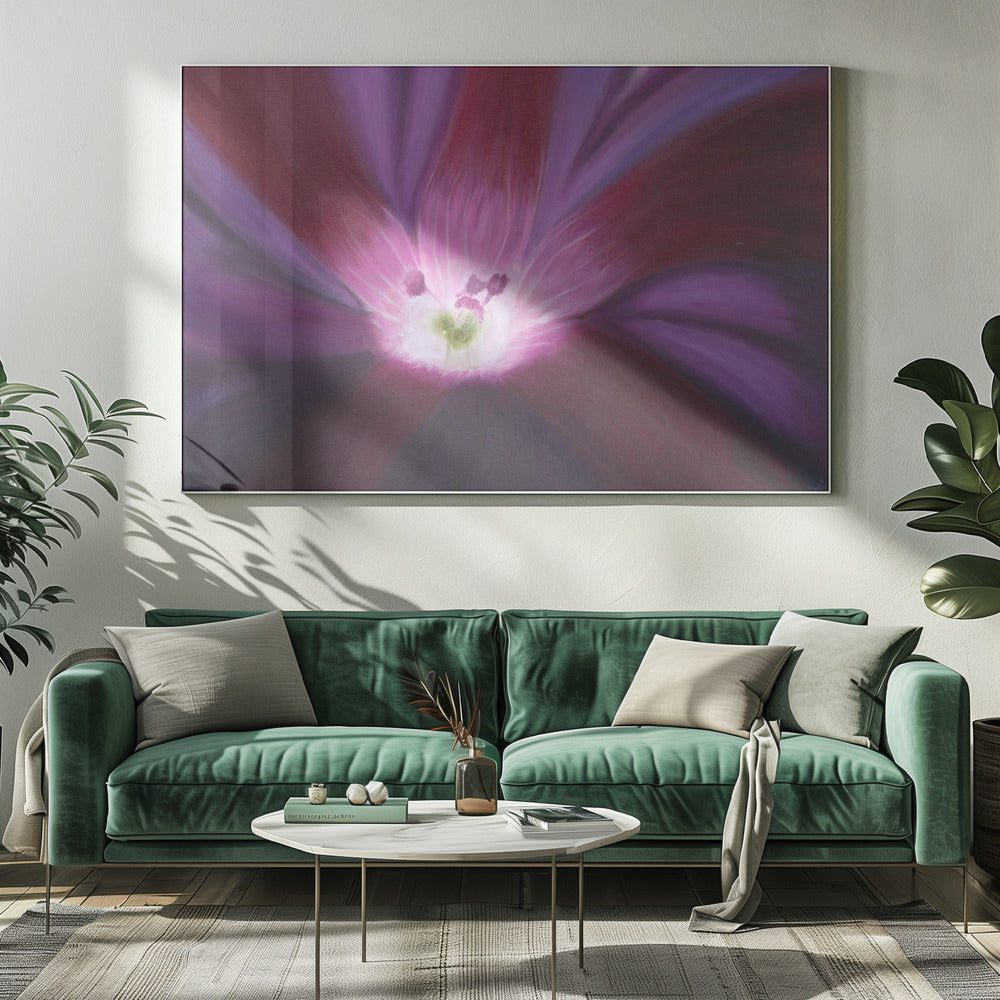Purple Flower Oil on Canvas | Canvas