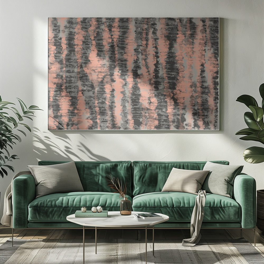 Coral Stripes | Canvas