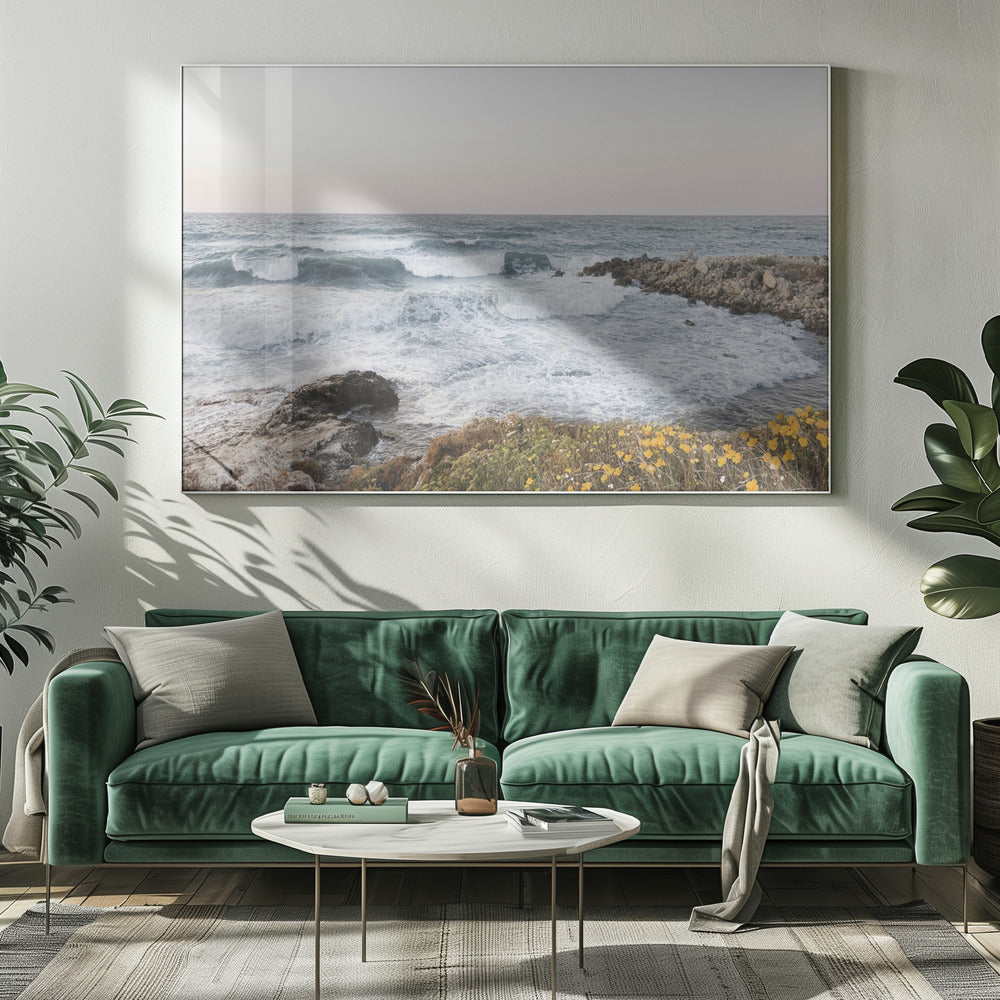 Seascape and poppies | Canvas