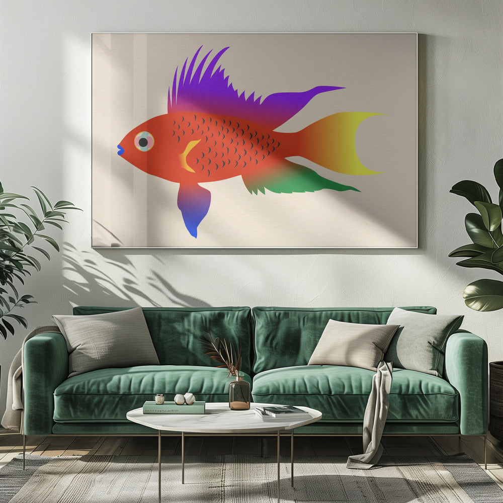 Buntbarsch Hell | Canvas