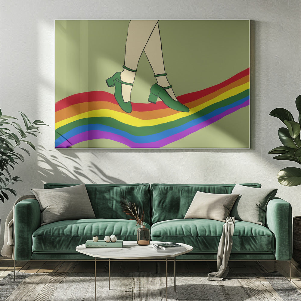 Rainbow Walk | Canvas