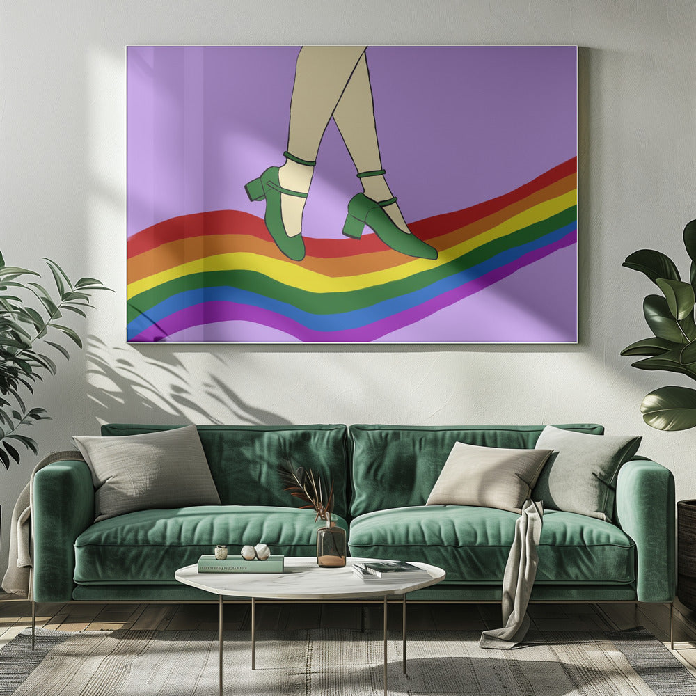Rainbow Walk | Canvas