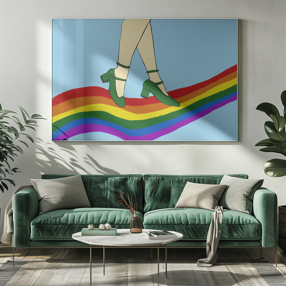 Rainbow Walk | Canvas