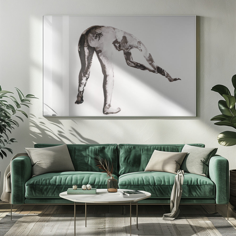 Ink Study No. 4 (gebückt) | Canvas