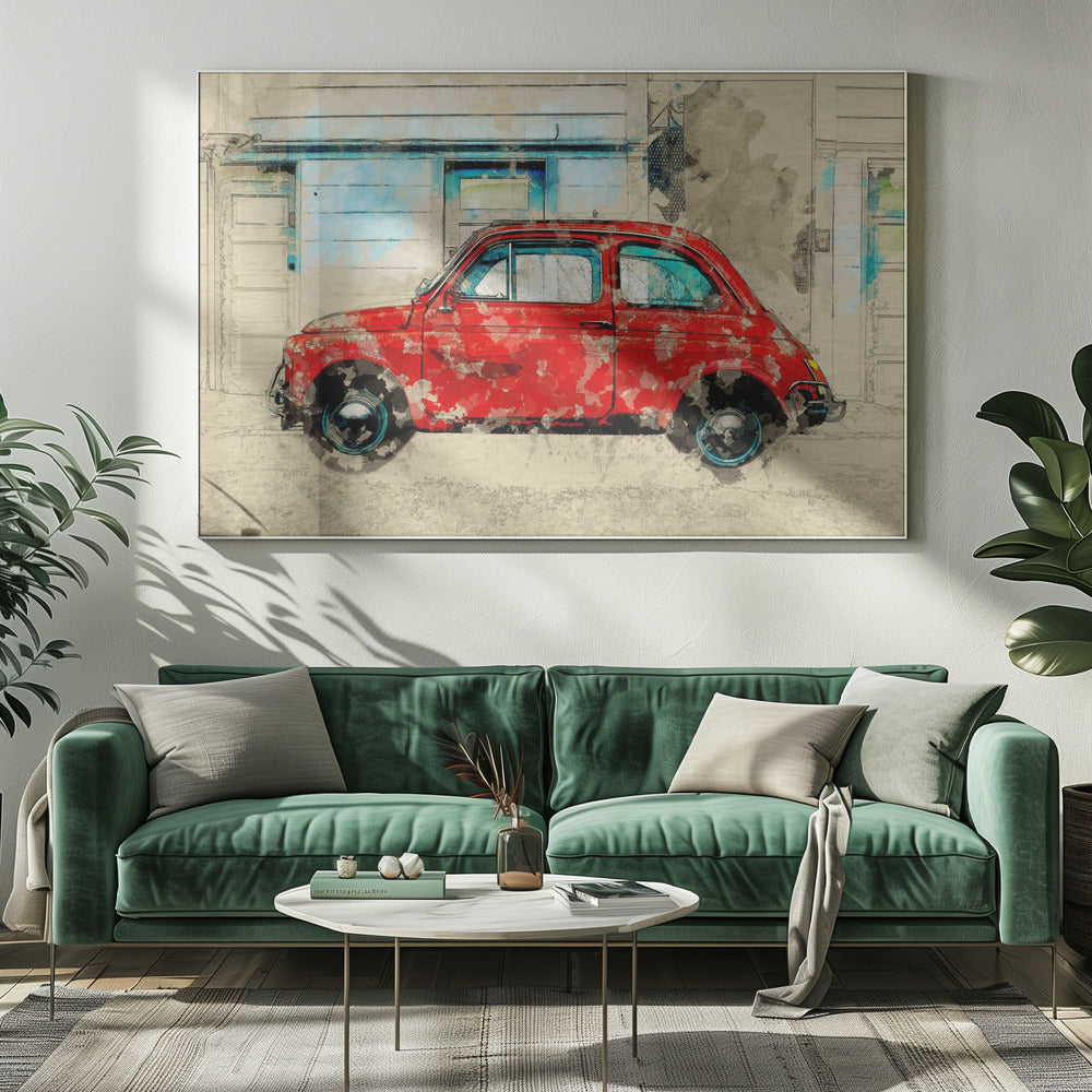 Retro Car | Canvas