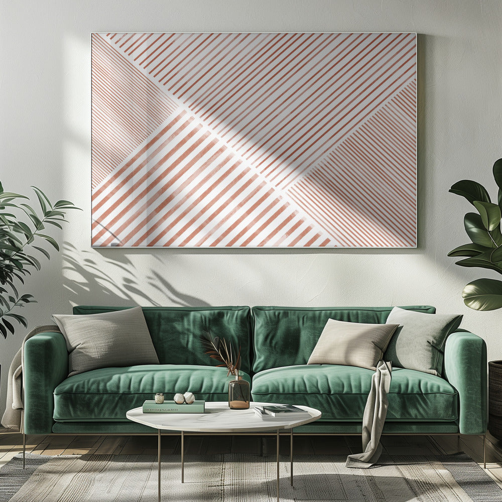 Striped Geometry | Canvas