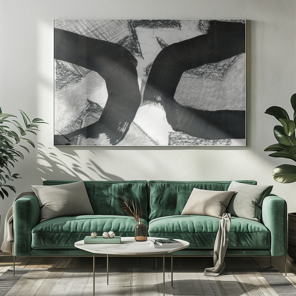 Black Texture Meeting 1 | Canvas