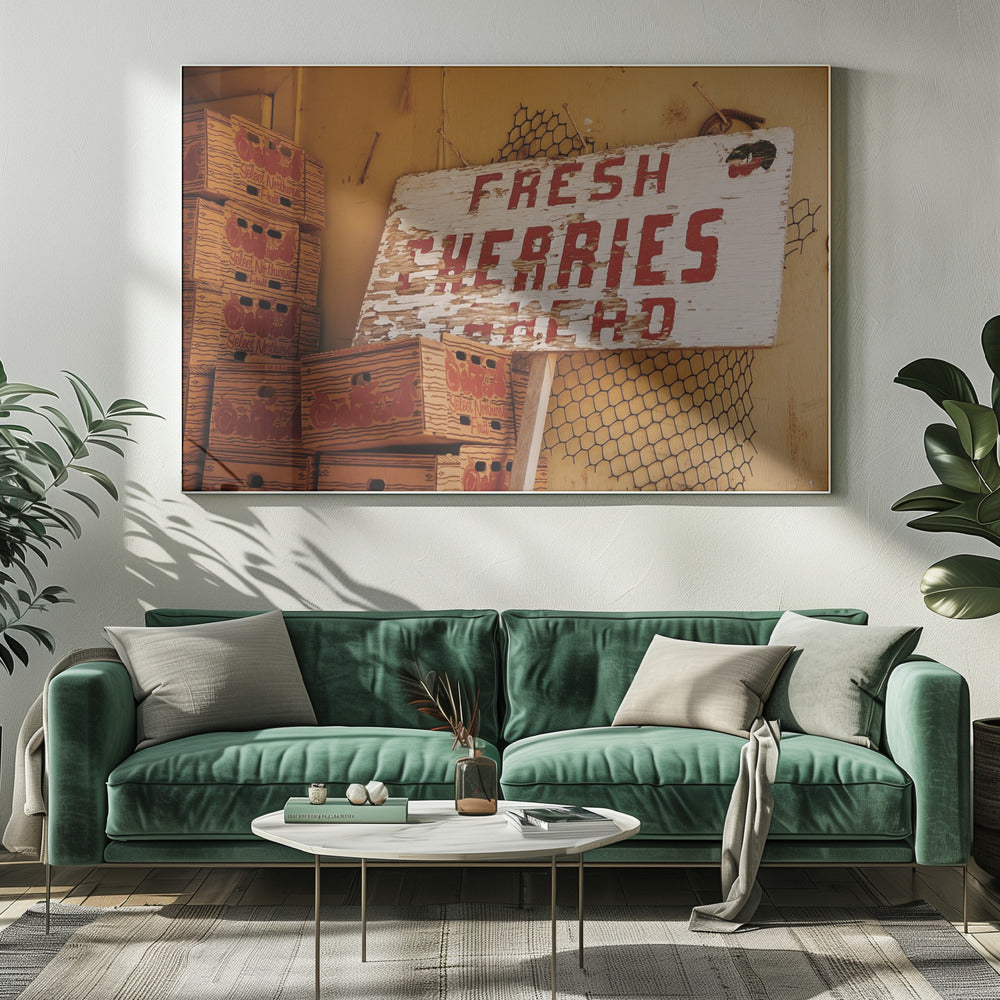 Fresh Cherries Ahead | Canvas