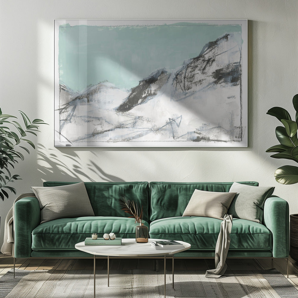 White Mountains Print No1 | Canvas