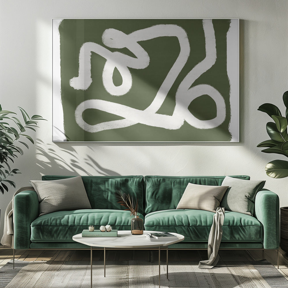 Green abstract 4 | Canvas