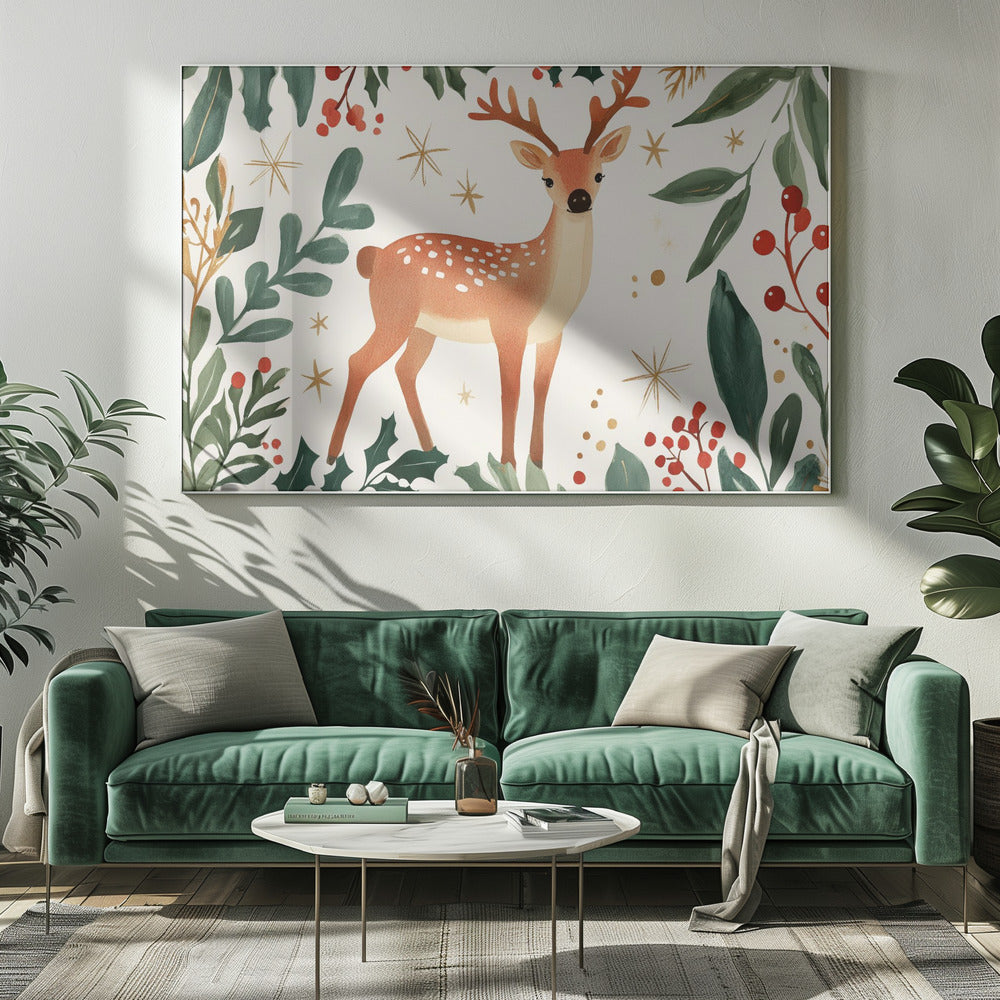 Enchanted Forest Deer | Canvas