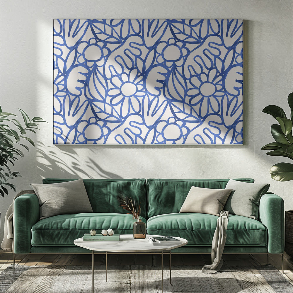 Floral Harmony Maze | Canvas