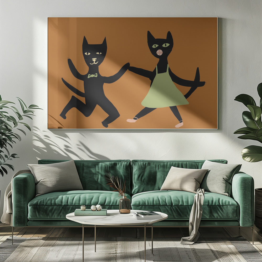 Dancing cats | Canvas