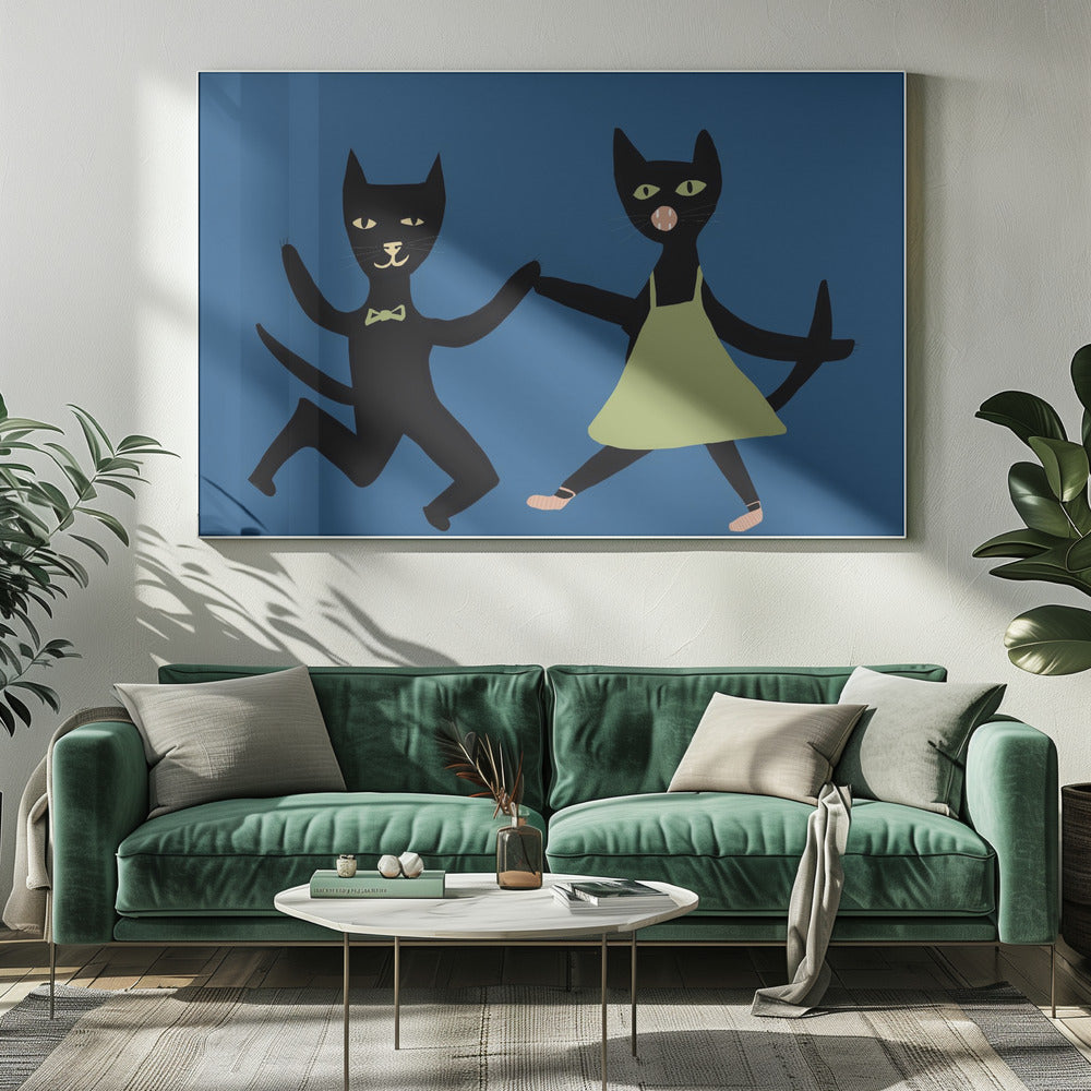 Dancing cats | Canvas
