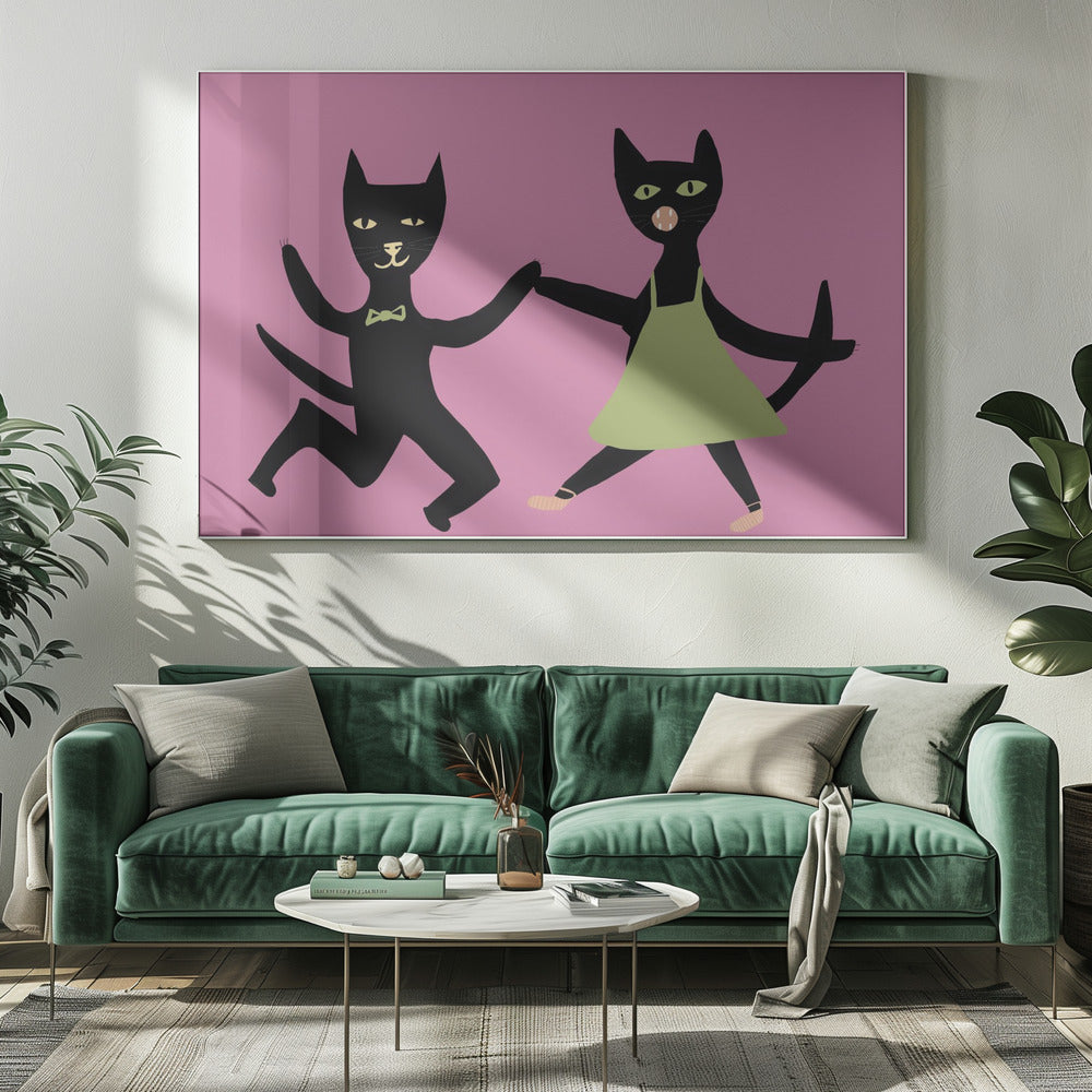 Dancing cats | Canvas