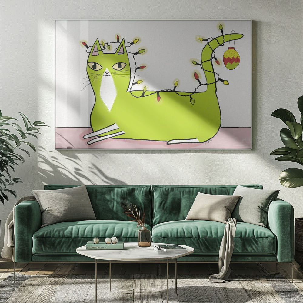Christmas Cat | Canvas