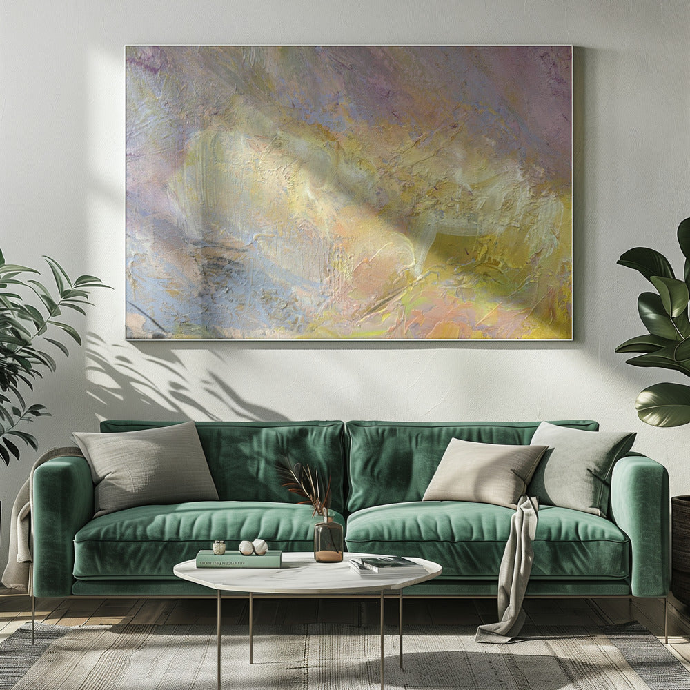 Soaring Golden Abstract | Canvas