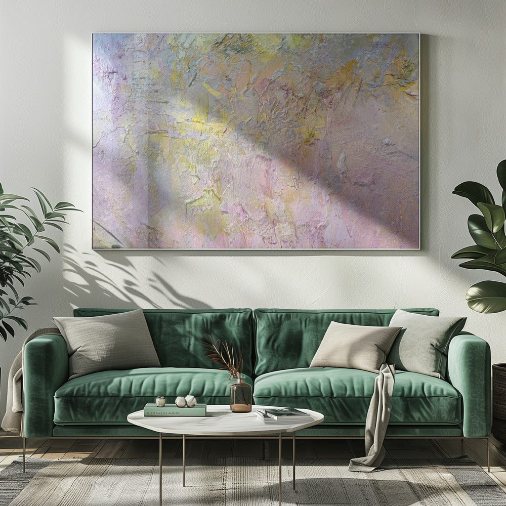 Gold and Pink Abstract | Canvas