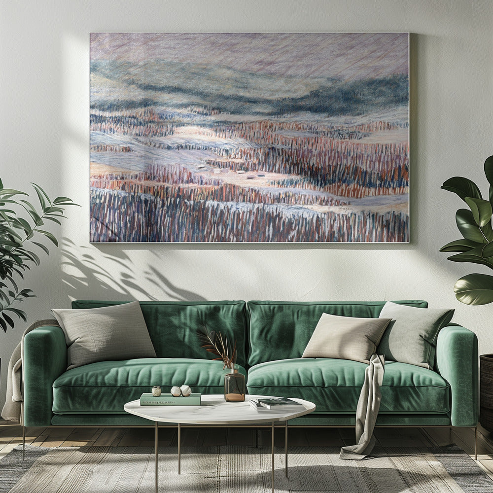 Winter landscape Tapestry | Canvas
