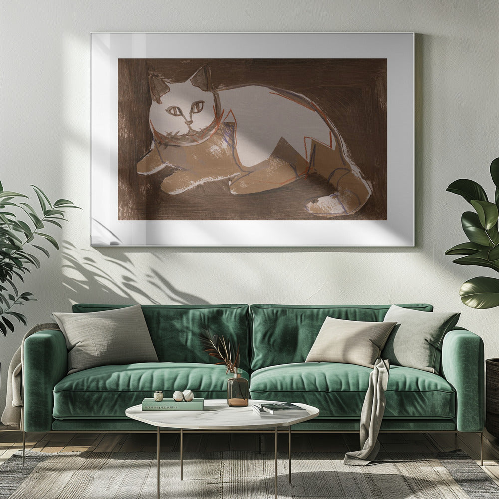 Purrfectly Mocha 1 | Canvas