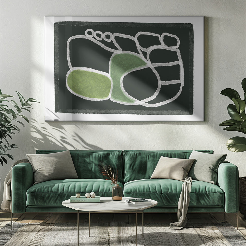 Line drawing abstracr | Canvas