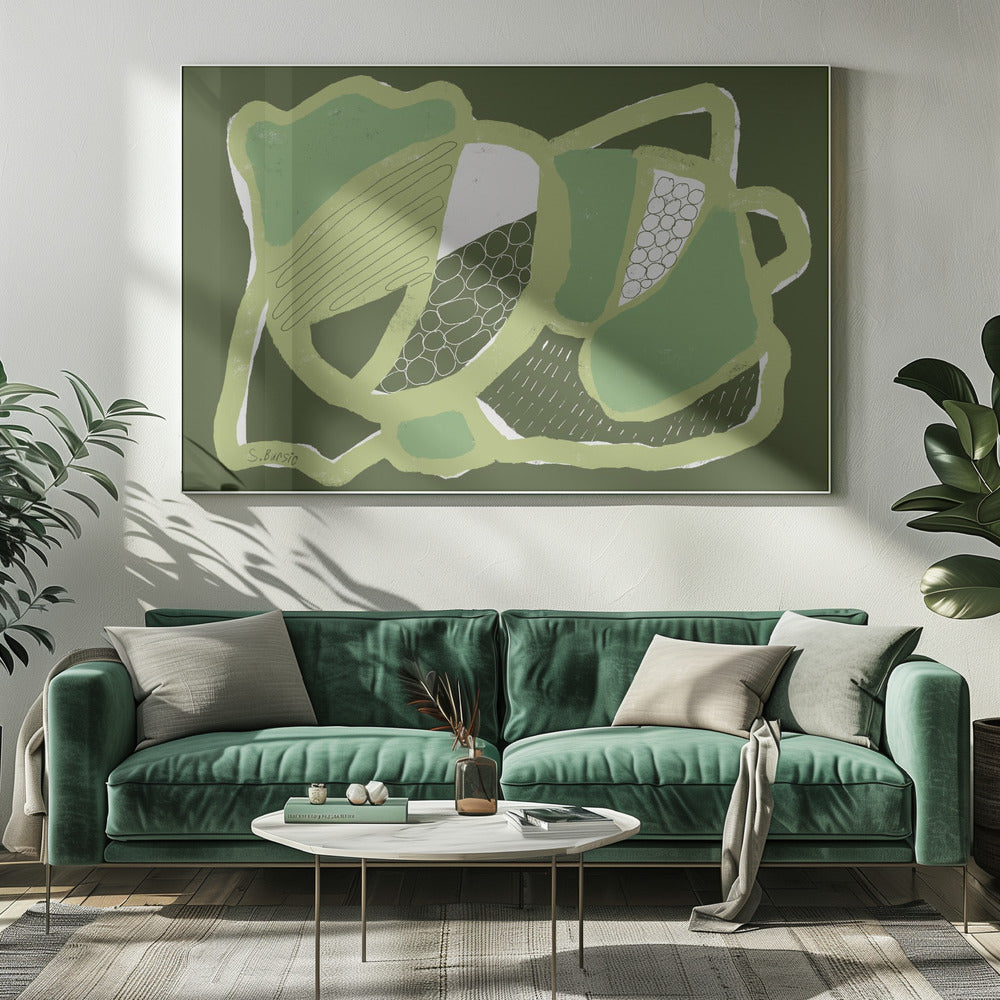 Green ABSTRACT | Canvas