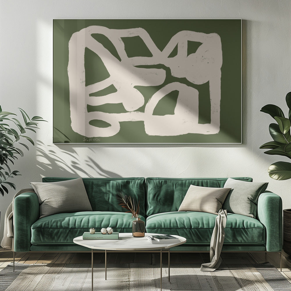 ABSTRACT Green | Canvas