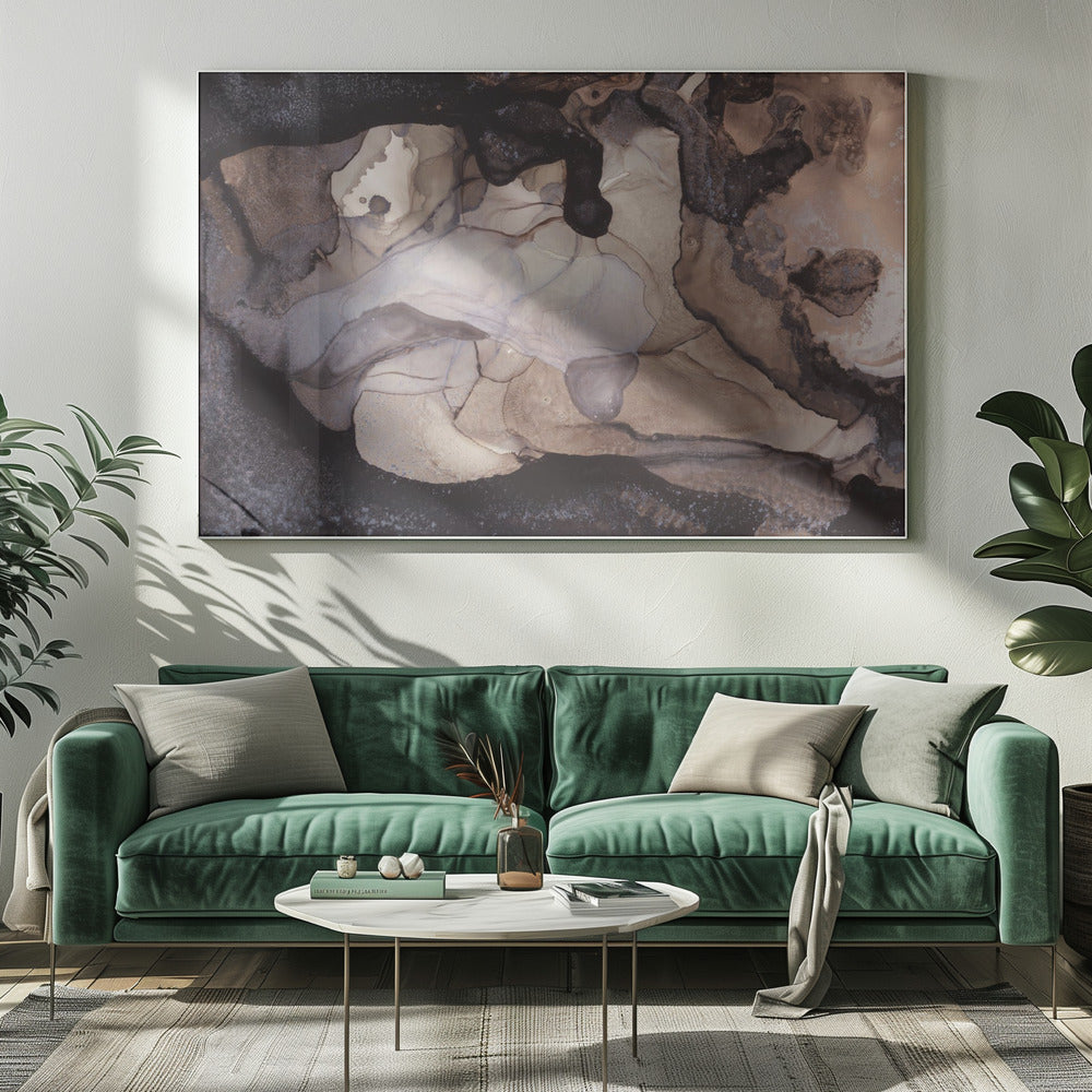 Earthy Tones and Swirling Patterns | Canvas