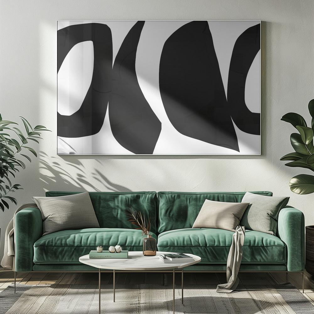 Big Black Shapes 1 | Canvas