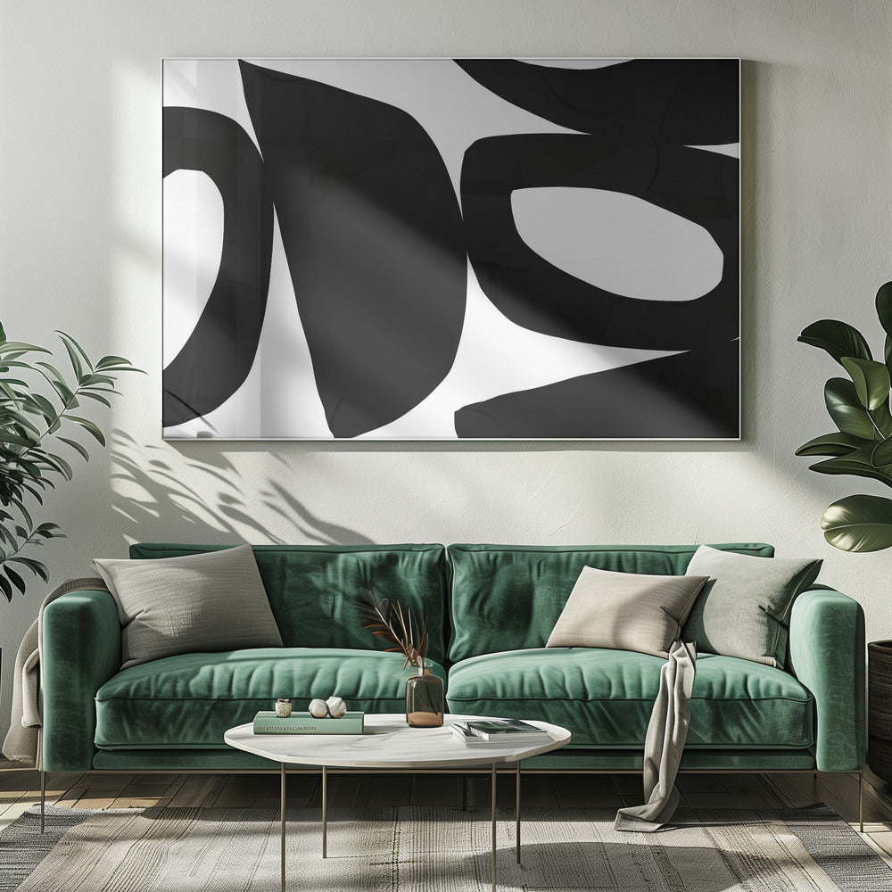 Big Black Shapes 3 | Canvas