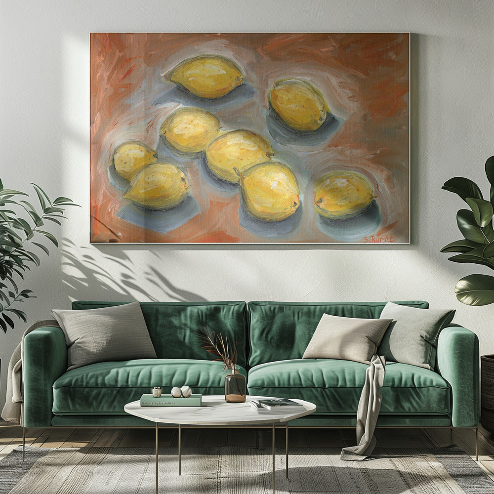 Lemons with Shadow | Canvas