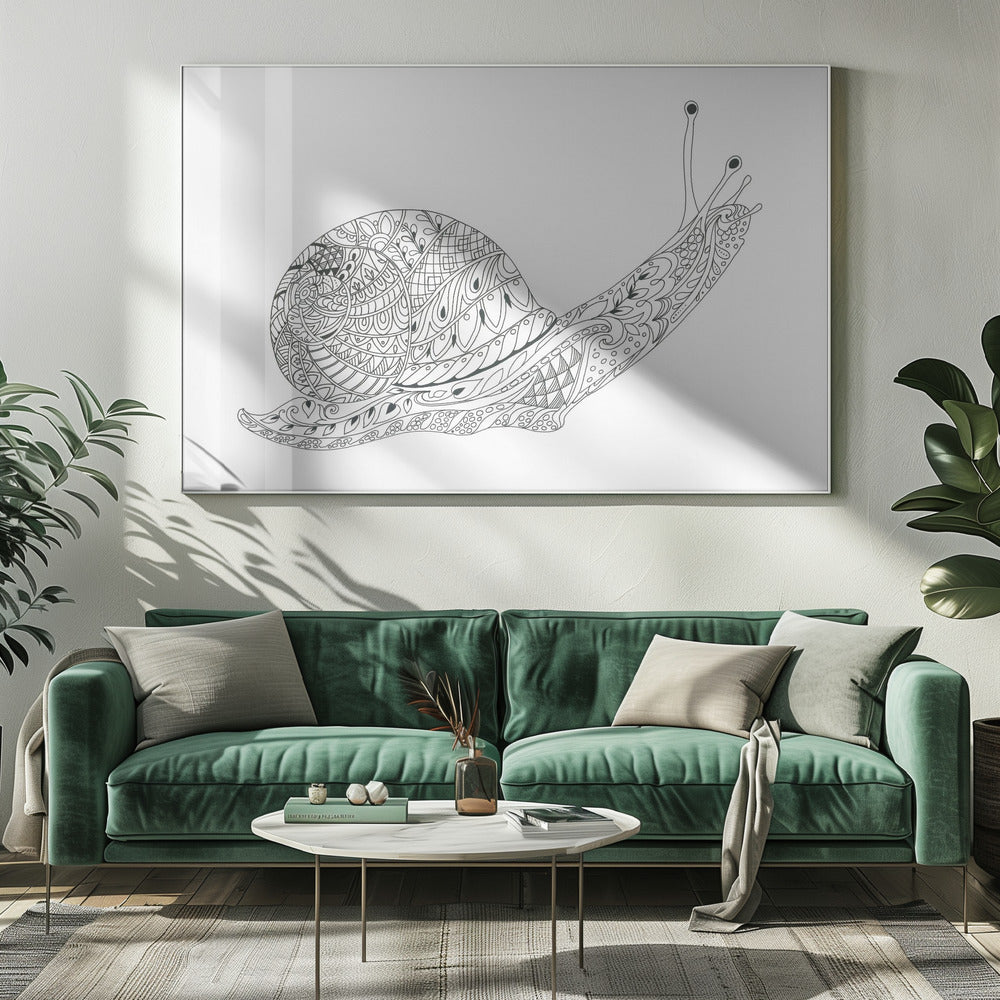 Whimsical Snail Maze | Canvas