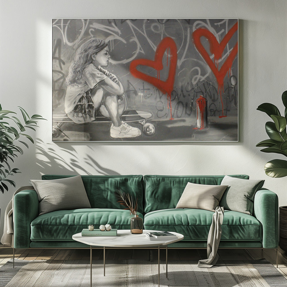 Skater&#039;s Dreamscape - You are enough | Canvas