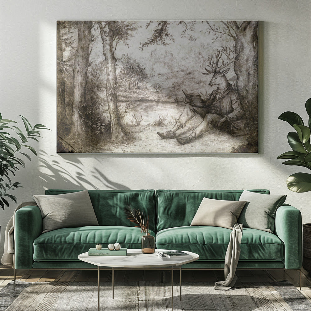 READING UNDER A TREE | Canvas