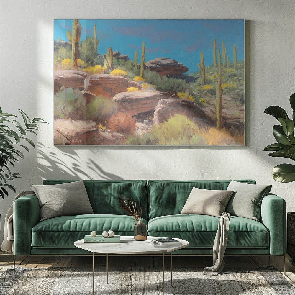 Desert Blooming Scene | Canvas