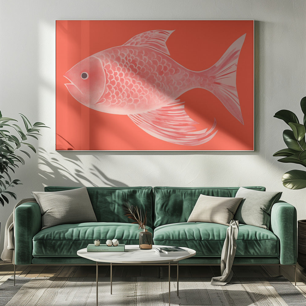 Red Fantasy Fish | Canvas