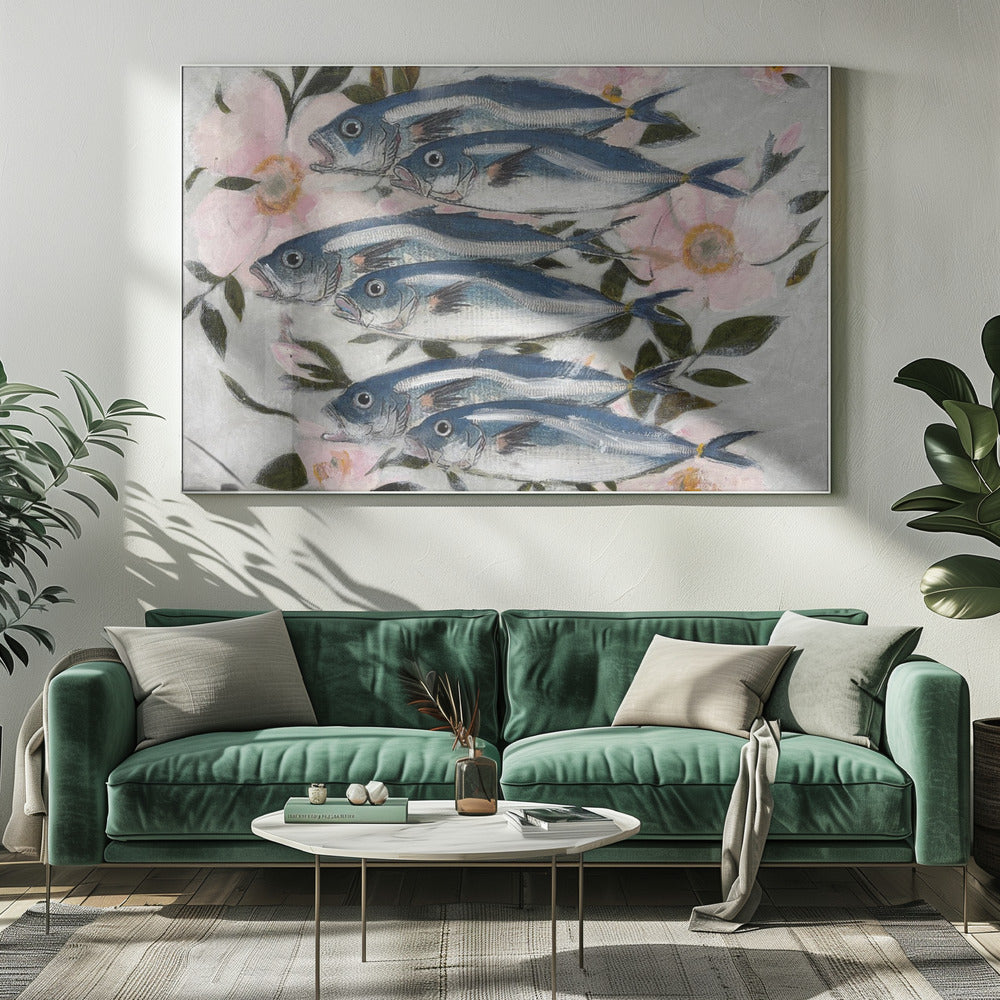 Sardines In Pink | Canvas