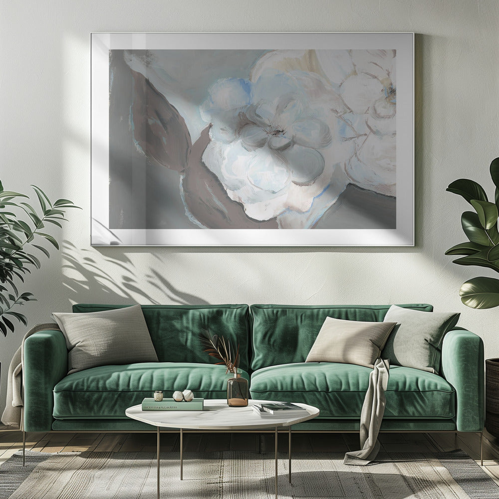 White Petals &amp; Shadows | Canvas