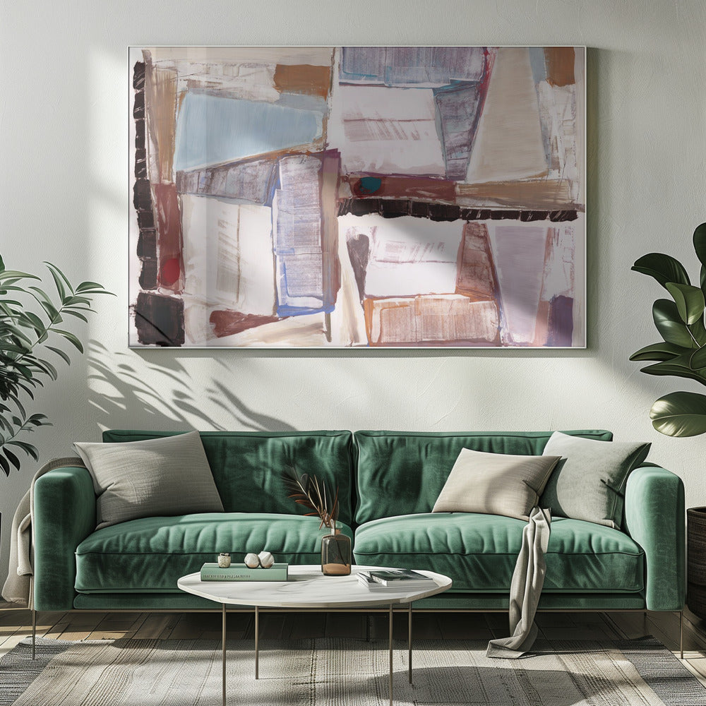 Constructed Abstraction Red | Canvas