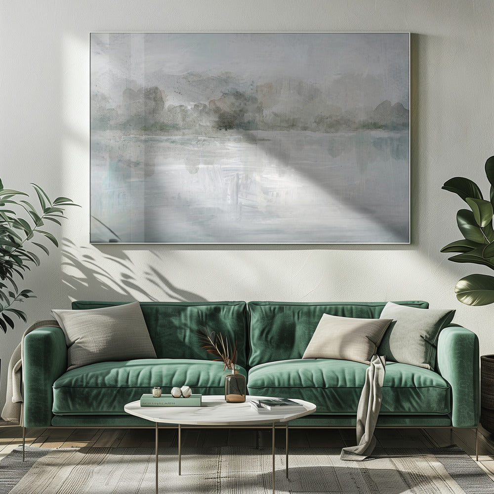 A Tranquil Misty Lake | Canvas