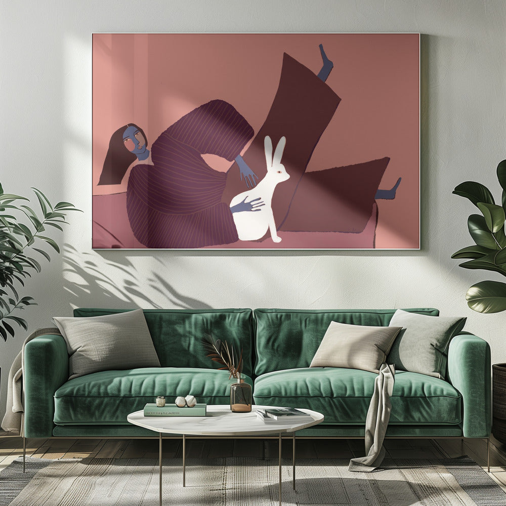 Rabbit lover | Canvas