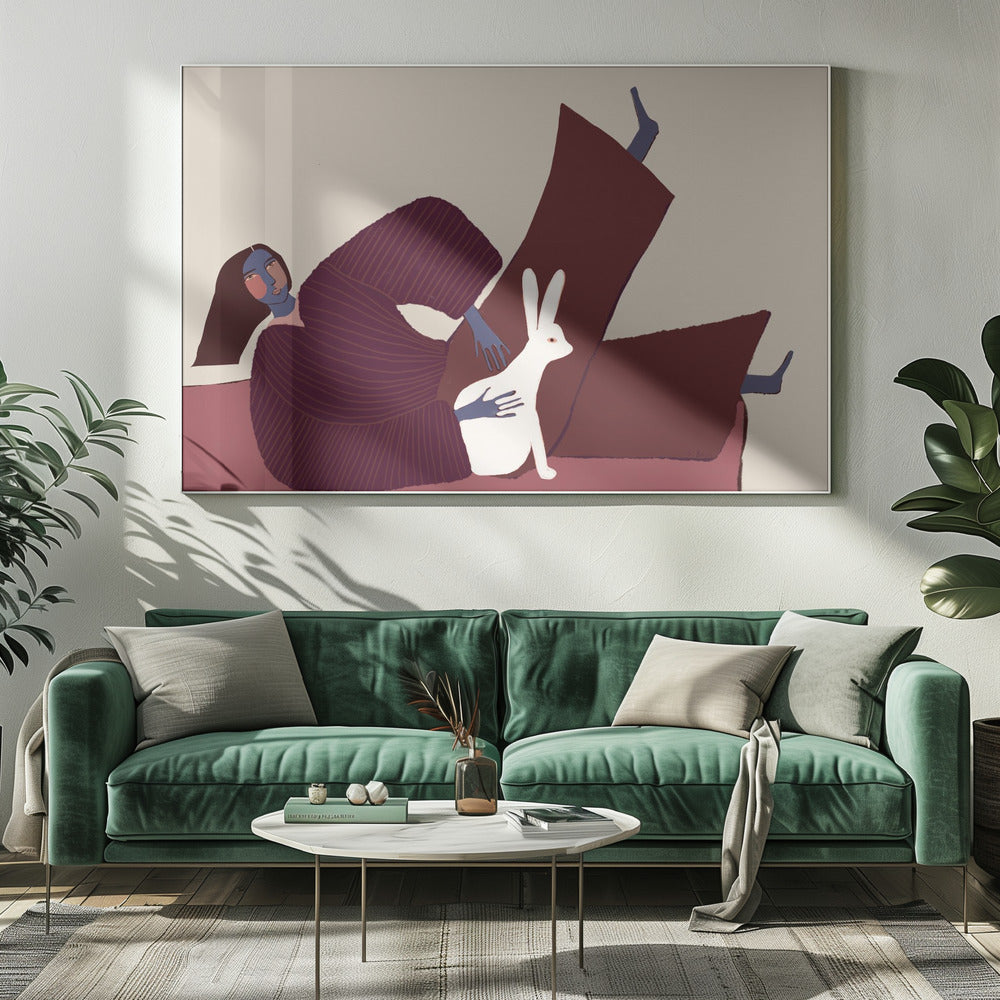 Rabbit lover | Canvas