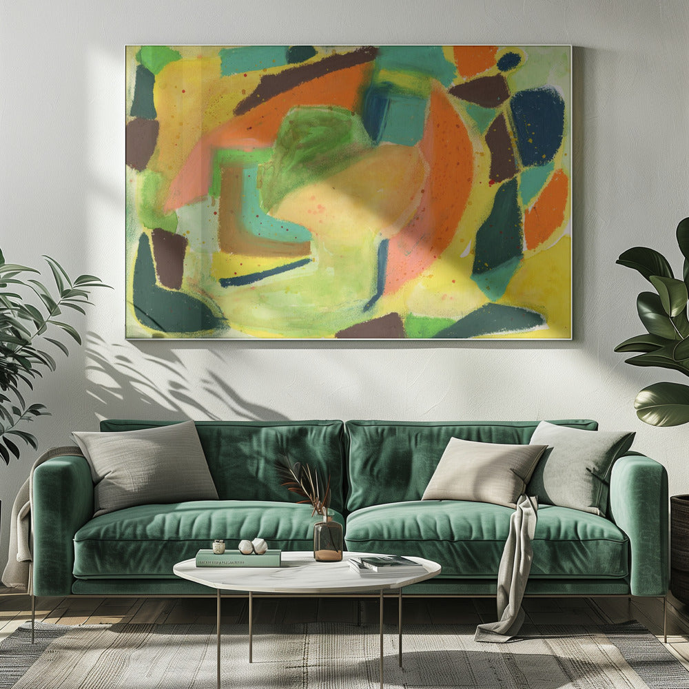 Watercolour &amp; pastel Abstract | Canvas