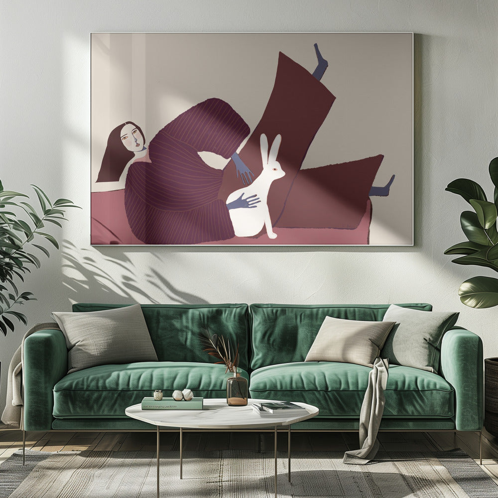 Rabbit lover | Canvas