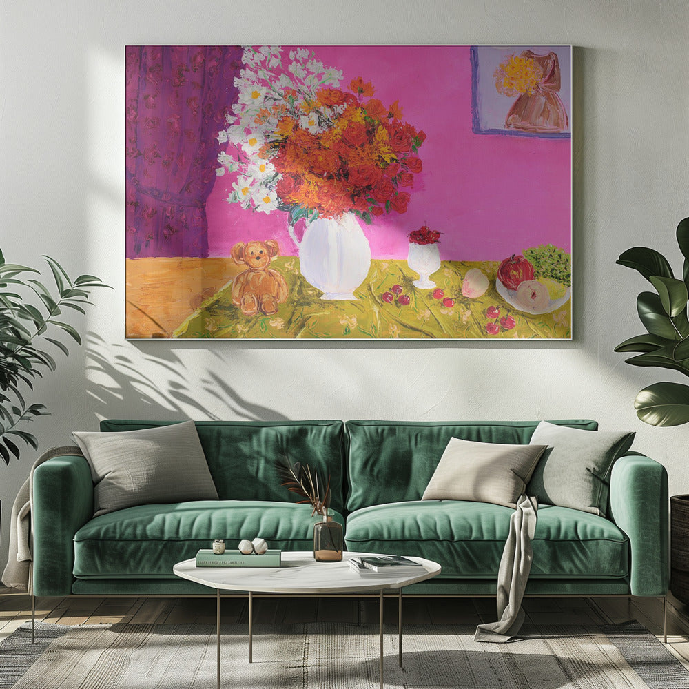 Vase Of Bright Flowers | Canvas