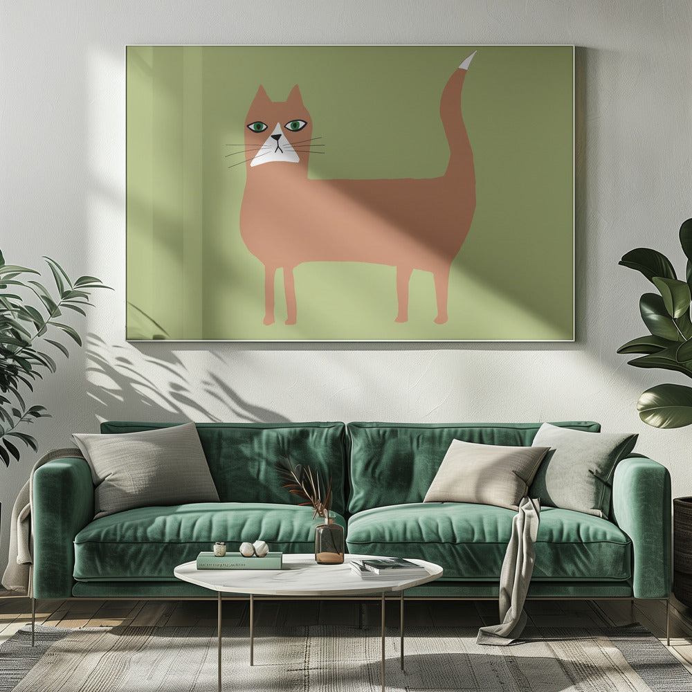 Cat ginger orange | Canvas