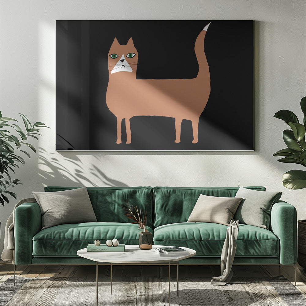 Cat ginger orange | Canvas