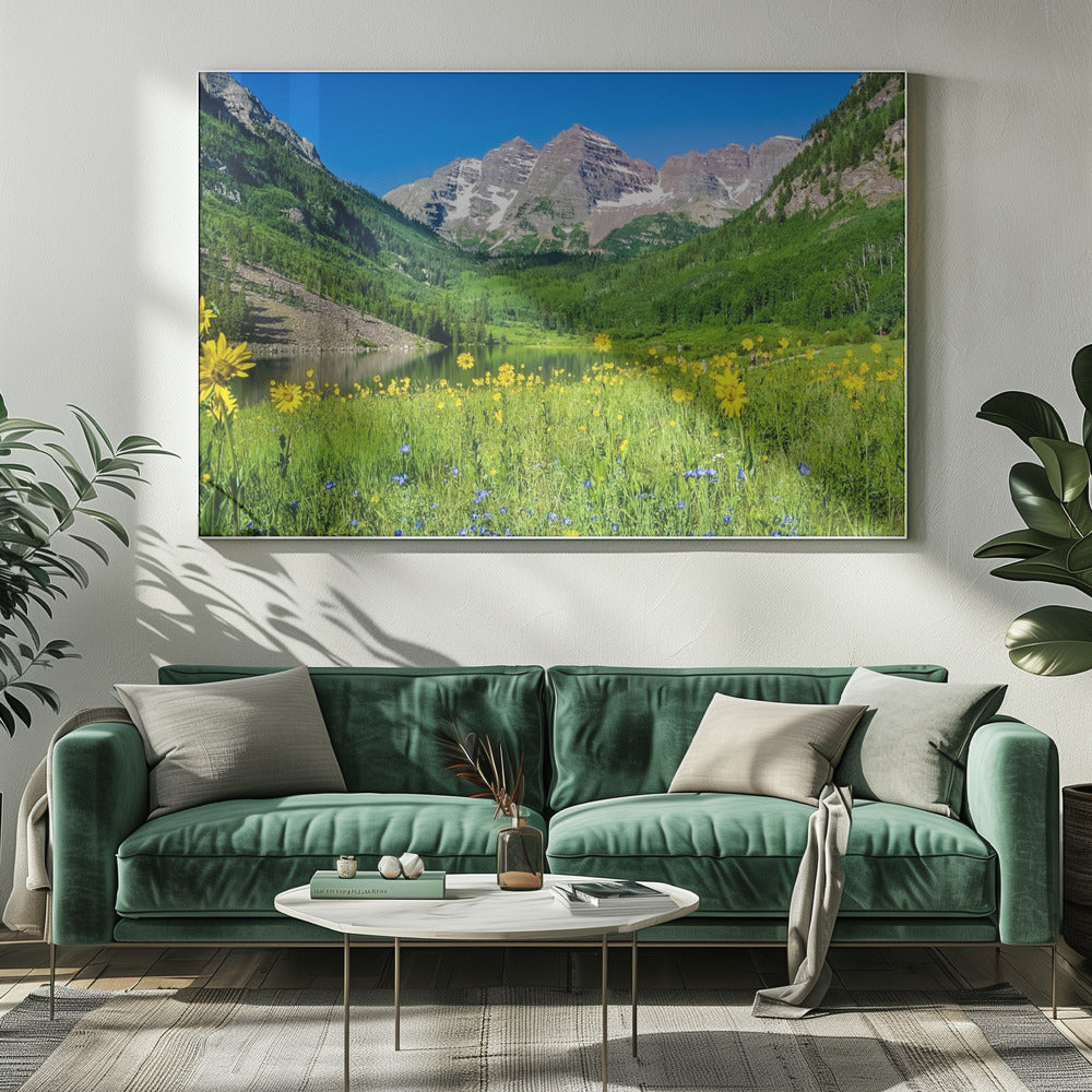 Maroon Bells Wildflowers | Canvas