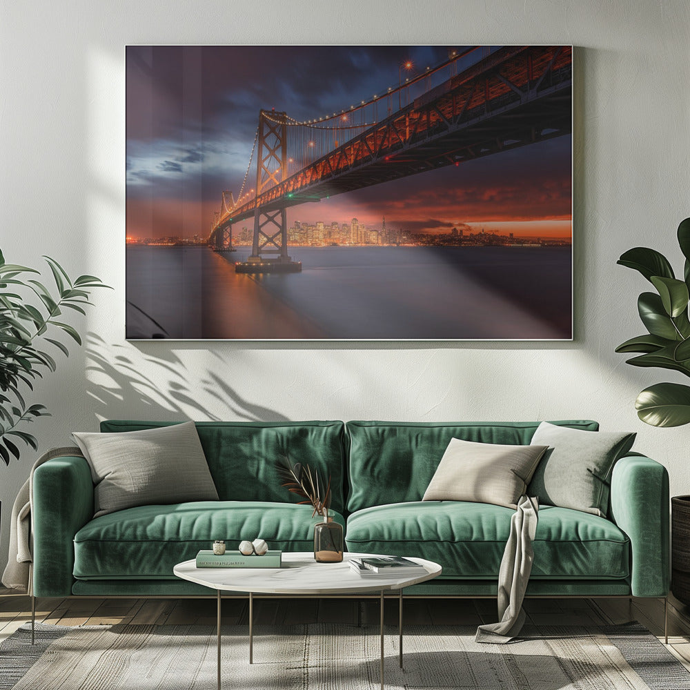 Bay Bridge at Night | Canvas