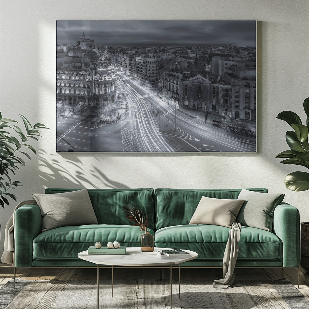 Madrid City Lights | Canvas